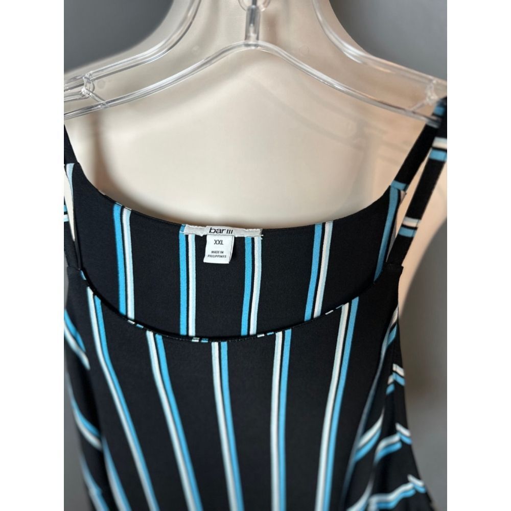 Women's Bar III Dress, XXL, Black & Blue‎ Striped - Picture 6 of 10